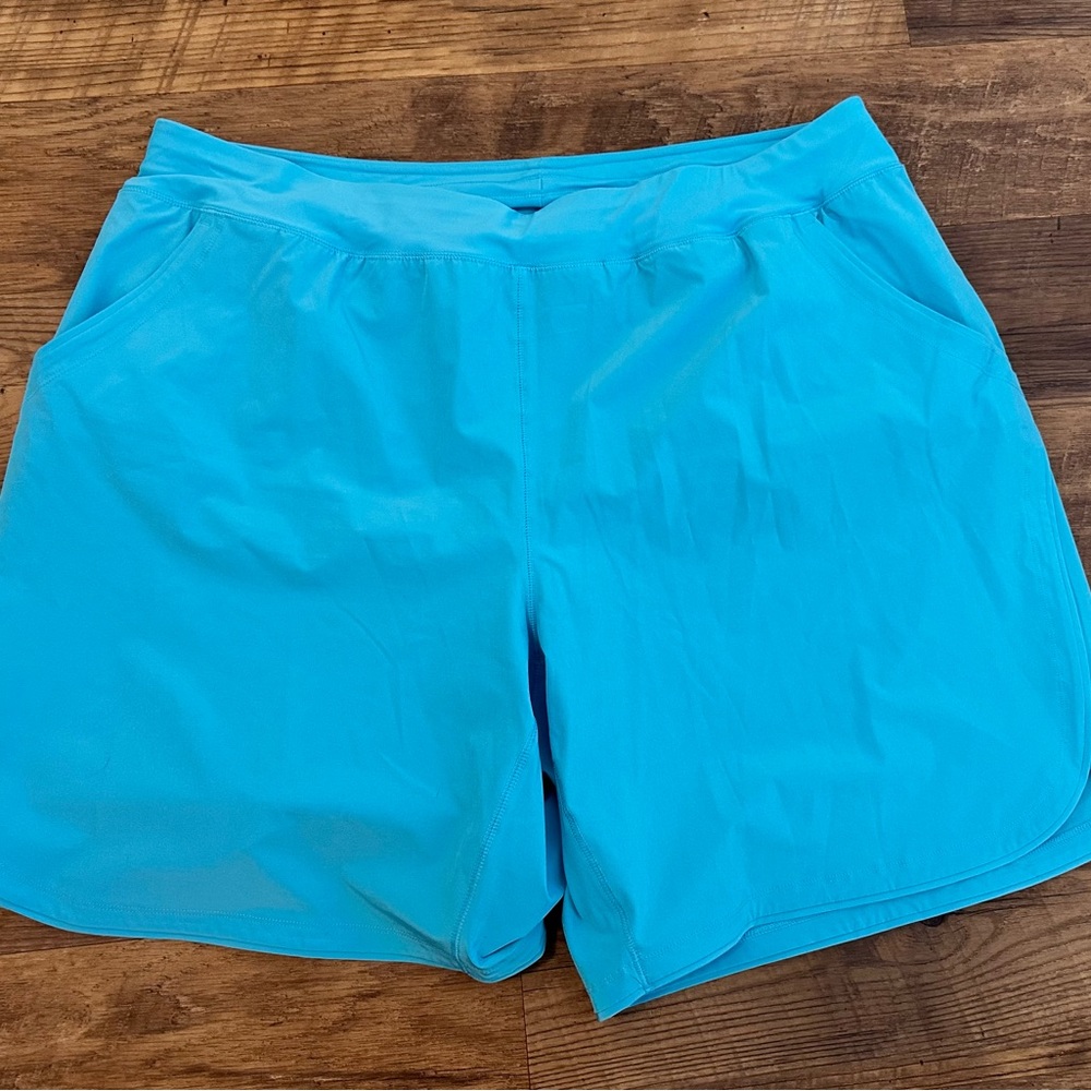 Lands' End Women's Swim Board Shorts - 9” Bright Blue